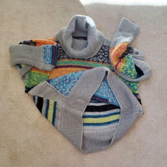 Free People Knitted Stand-up Collar Long Sleeves Women Sweater. Size S - Picture 14 of 14